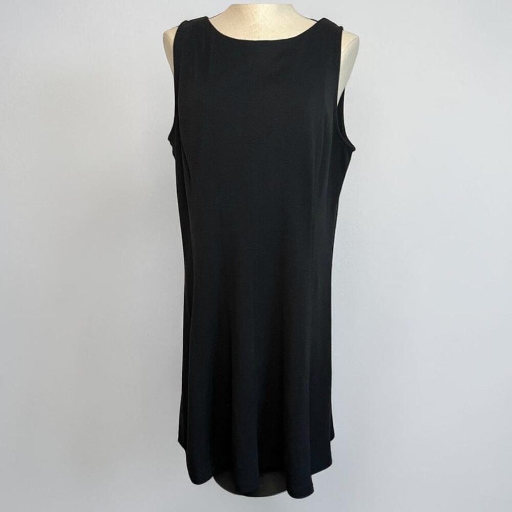 Ann Taylor black sleeveless fit & flare dress Size 14